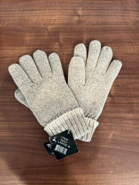 3M Thinsulate Insulation 40 Gram Gray Wool Gloves, Large III